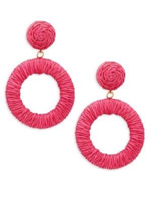 Design Lab Rope Circle Drop Earrings