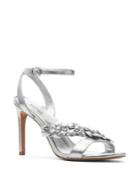 Michael Michael Kors Tricia Metallic Leather Ankle-strap Sandals