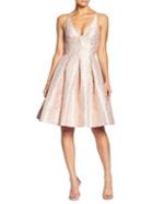 Dress The Population Collette Metallic Fit-and-flare Dress