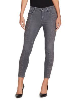 Skinny Girl Skinny Studded Moto Ankle Jeans