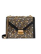 Michael Michael Kors Mini Whitney Embellished Leather Crossbody Bag