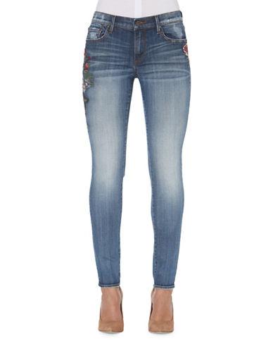 Driftwood Skinny Embroidered Jeans
