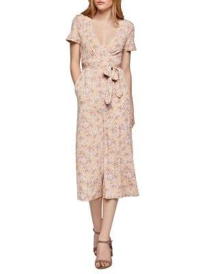 Bcbgeneration Floral-print Cropped Jumpsuit