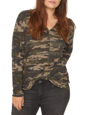 Sanctuary Ives Camouflage Long-sleeve Tee