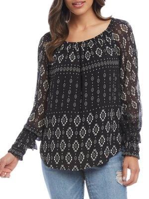 Karen Kane Geometric-print Top