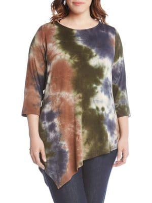 Karen Kane Plus Drape Crisscross Back Top