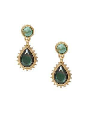 Lucky Brand Dark Magic Mother-of-pearl Drop Earrings