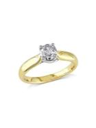 Sonatina 14k Yellow Gold & Diamond Solitaire Engagement Ring