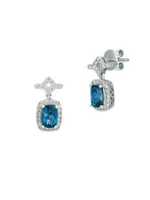 Le Vian London Blue Topaz And 14k Vanilla Gold? Drop Earrings