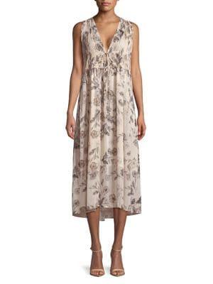 Astr The Label Floral Midi Dress