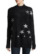 Design Lab Lord & Taylor Frizzy Star Sweater