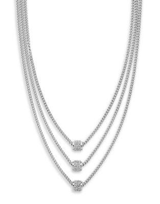 Jessica Simpson Pave Crystal Multi-strands Necklace