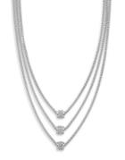 Jessica Simpson Pave Crystal Multi-strands Necklace