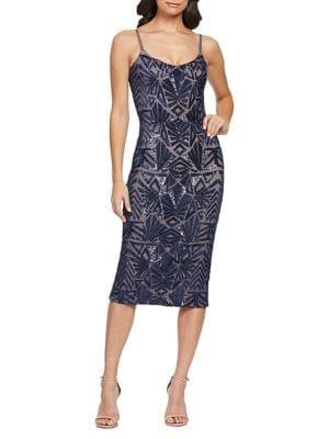 Dress The Population Alexa Sequin-embellished Bodycon Dress