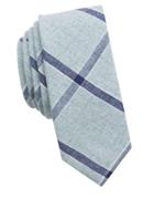 Original Penguin Linen Blend Windowpane Tie