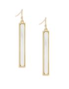 Cole Haan 1/25 Park Avenue Fashion Mother-of-pearl Linear Drop Earrings
