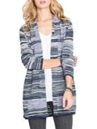Nic+zoe Patchwork Open Front Cardigan
