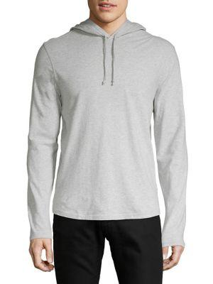 Black Brown Heathered Pullover Hoodie