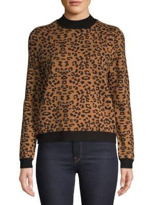 Vero Moda Leopard Printed Pullover Sweater