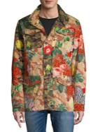 Reason Camouflage & Floral-print Hooded Jacket