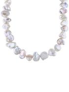 Sonatina Sterling Silver & 15.5mm-16mm Baroque Pearl Strand Necklace