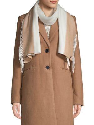 Lauren Ralph Lauren Striped Fringe Scarf