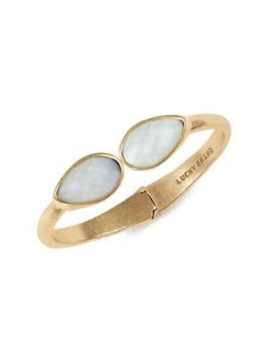 Lucky Brand Floral Tribes Goldtone Cuff Bracelet