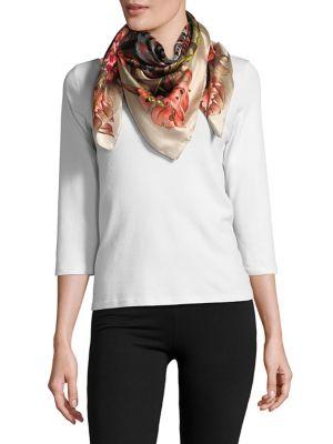 Vince Camuto Jungle Print Silk Scarf