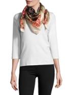 Vince Camuto Jungle Print Silk Scarf