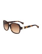 Cole Haan 56mm Square Sunglasses