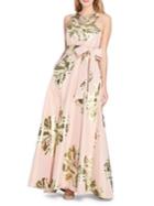 Tahari Arthur S. Levine Sleeveless Floral Print Gown