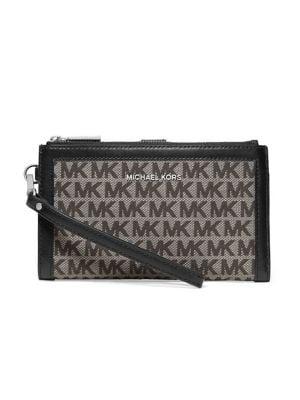 Michael Michael Kors Logo Double Zip Wristlet