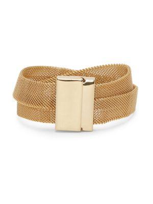 Vince Camuto Psychotropical Fashion Mesh Strap Leather Bracelet