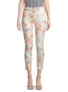7 For All Mankind Skinny Floral Ankle Jeans