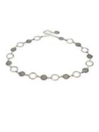Fashion Focus Textured Disk Link Bracelet