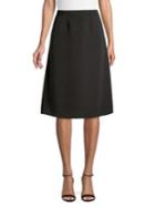 H Halston A-line Midi Skirt