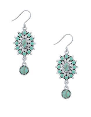 Lucky Brand New West Turquoise Earrings