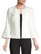 Kasper Bell-sleeve Open Jacket