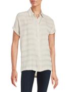 Lord & Taylor Striped Button-front Shirt