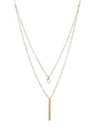 Lord & Taylor 5-6mm White Freshwater Pearl And 14k Yellow Gold Pendant Necklace