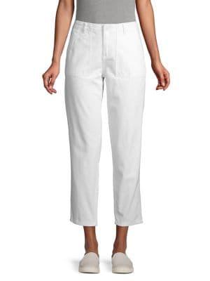 Lord & Taylor High-waist Cotton Pants