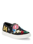 Marc Jacobs Mercer Embroidered Slip-on Sneakers