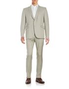 Strellson Checked Two-button Wool-blend Suit