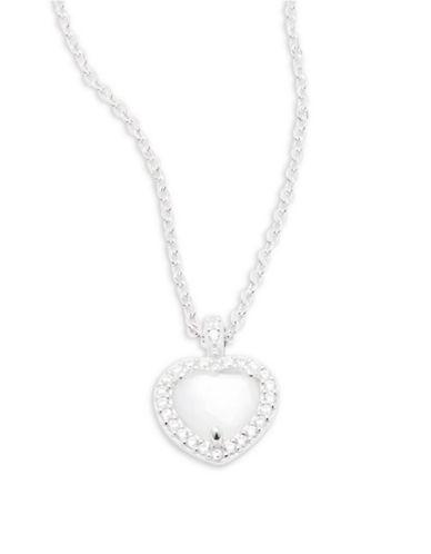 Nadri Crystal And Sterling Silver Pendant Necklace