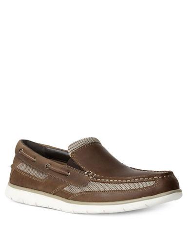 Gbx Element Leather Double Gore Slip-on Boat Shoes