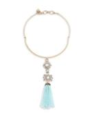 Marchesa Crystal Faceted Drama Pendant Necklace