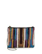 Franchi Multicolor Sequin Crossbody Bag