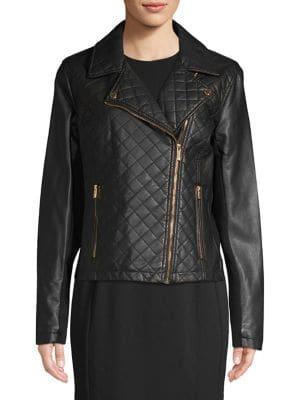 Calvin Klein Quilted Moto Jacket
