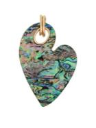 Robert Lee Morris Collection Abalone Heart Carded Charm