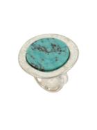 Lord Taylor Santa Fe Turquoise And Crystal Disc Ring